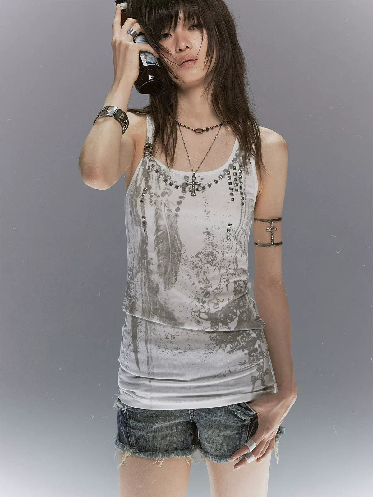 Tribal Feather Chain Cami