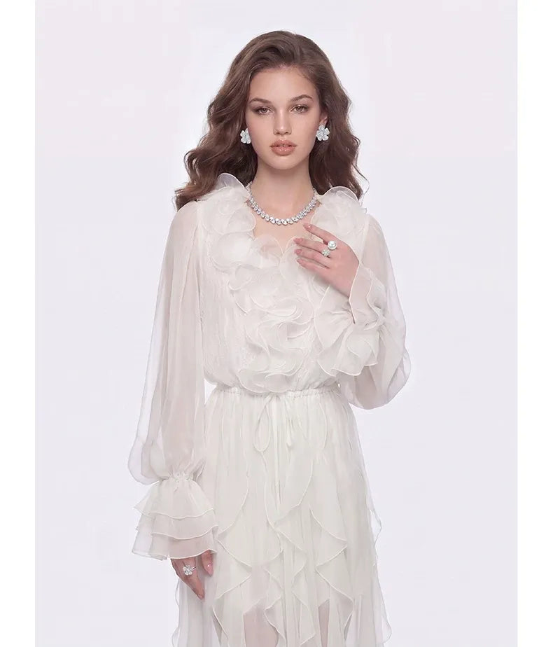 Lace Ruffle Dress