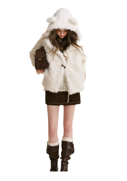 Bear Fleece Hooded Vest