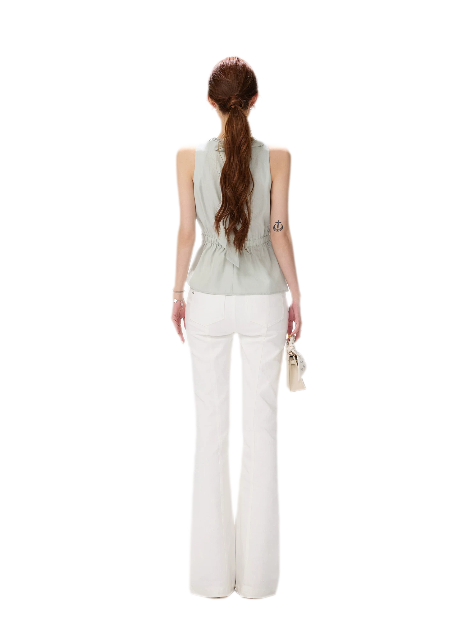 Hand-Braided Halter Waist Top