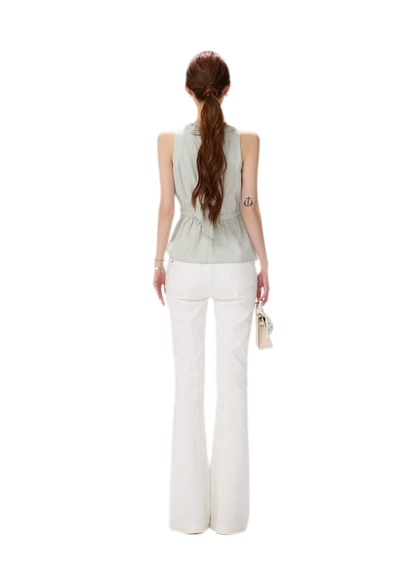 Hand-Braided Halter Waist Top