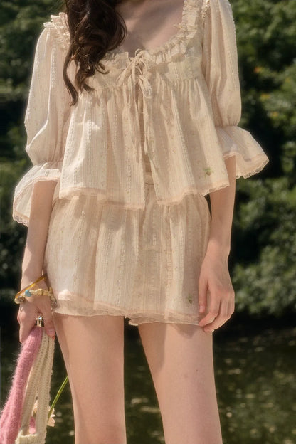 Peach Babydoll Set