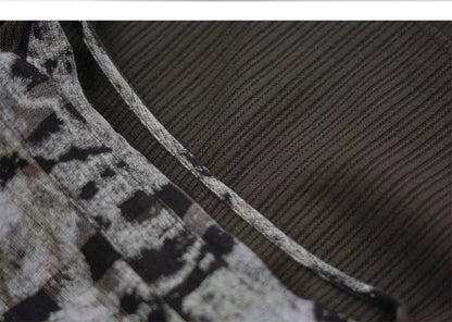Faux Layered Patchwork Shirt