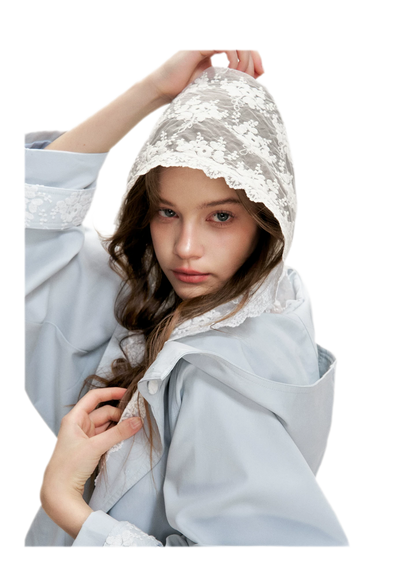 Lace Layered A-Line Windbreaker
