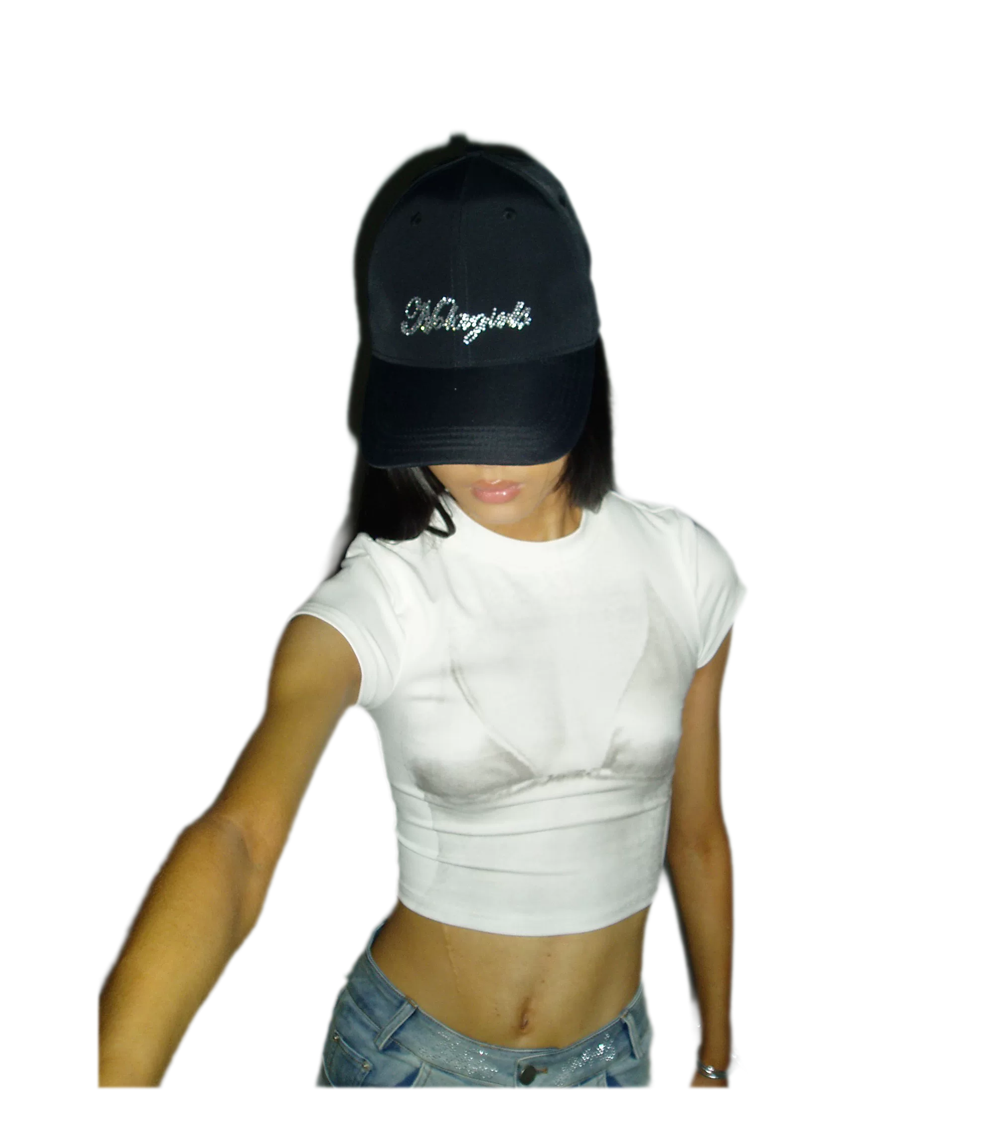 Crystal Silk Rhinestone Cap