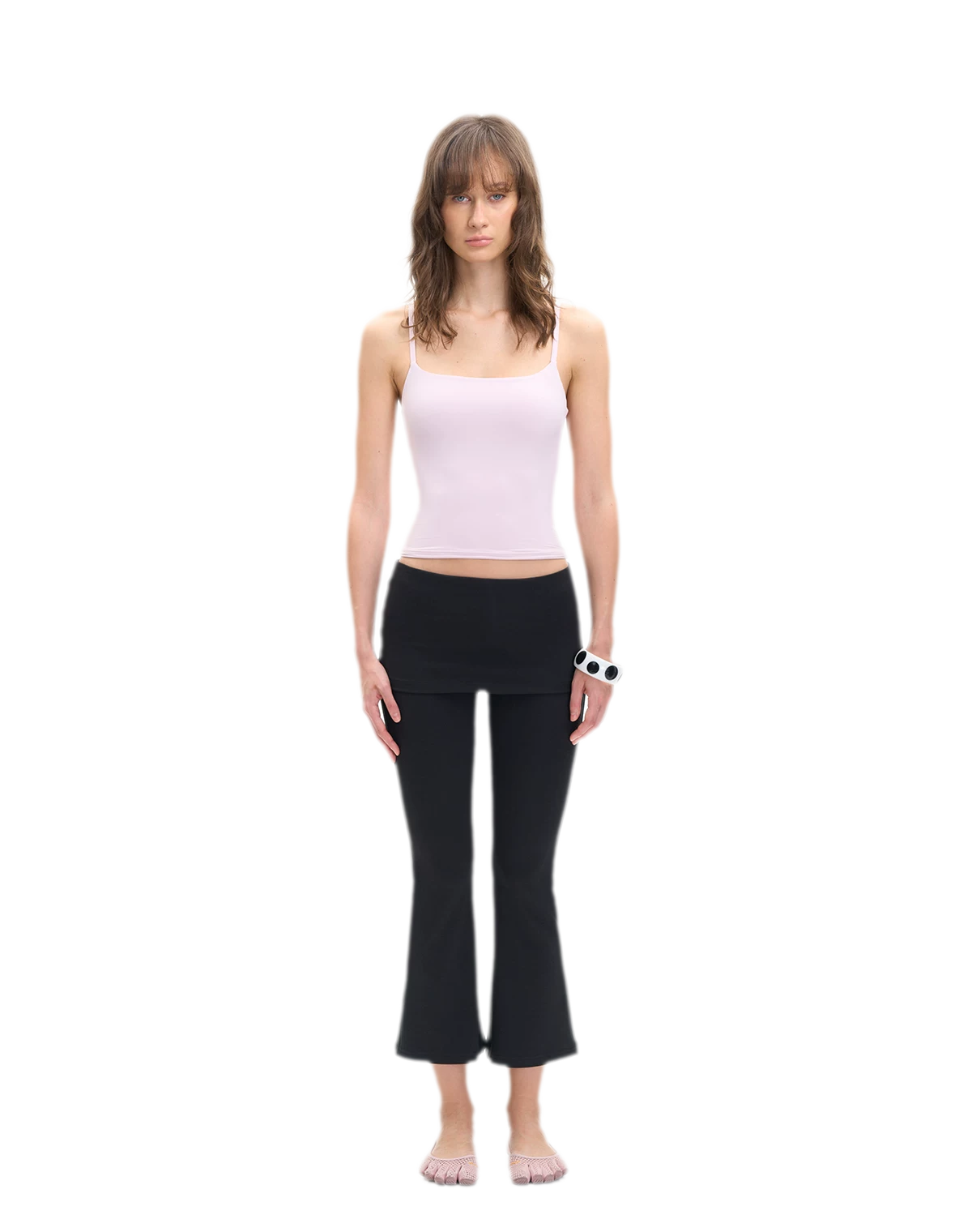 Capri Foldover Flare Pants