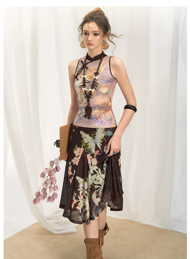 Tiger Eye Butterfly New Chinese Style Fashion Set
