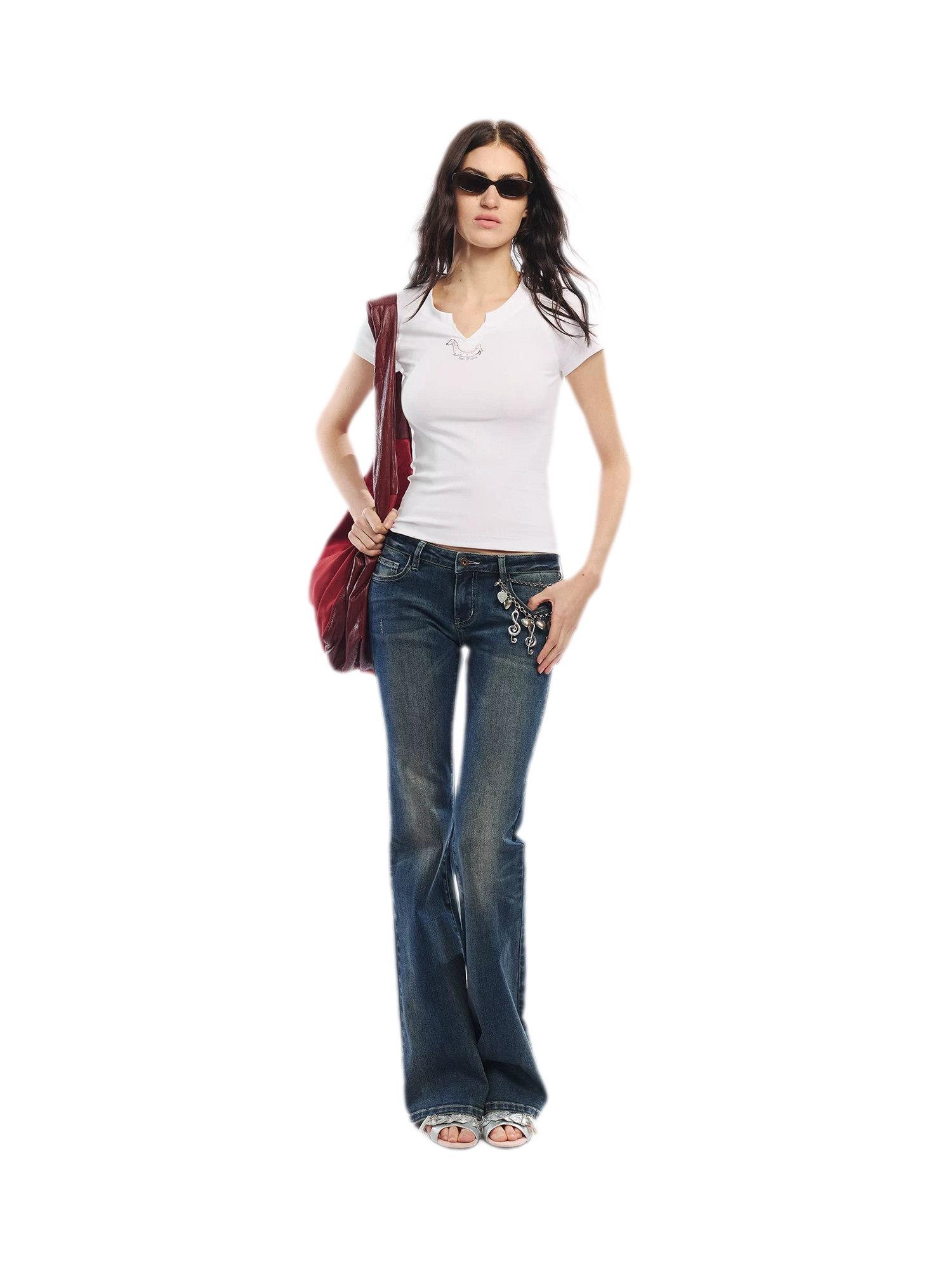 Summer V-neck Slim Fit T-shirt