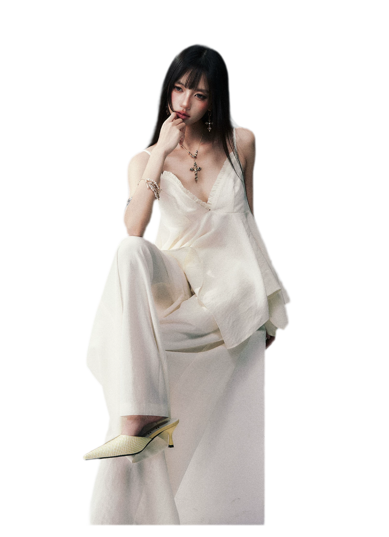 Relaxed V-neck Cami Set