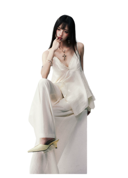Relaxed V-neck Cami Set