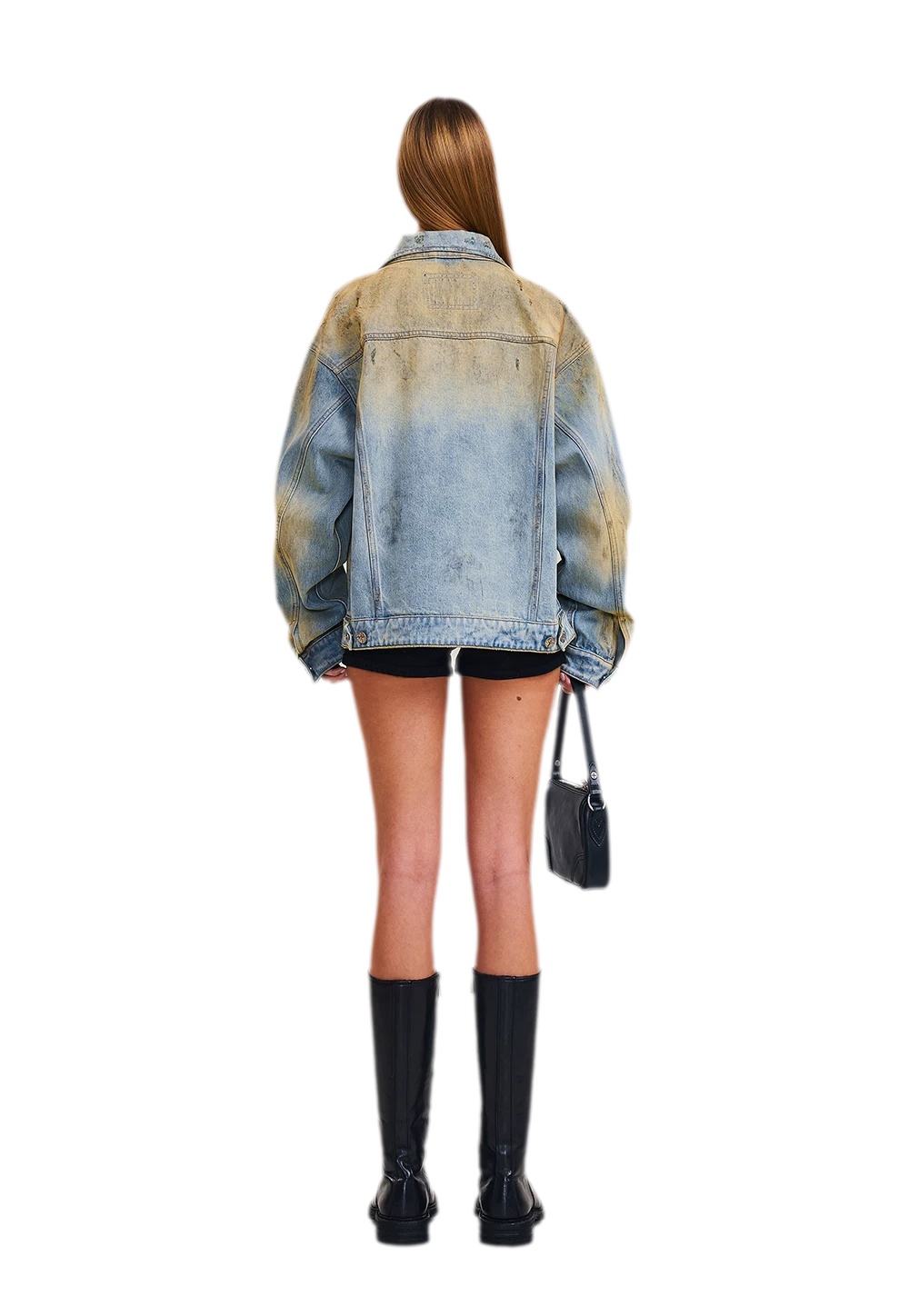 Cross Statue Denim Jacket