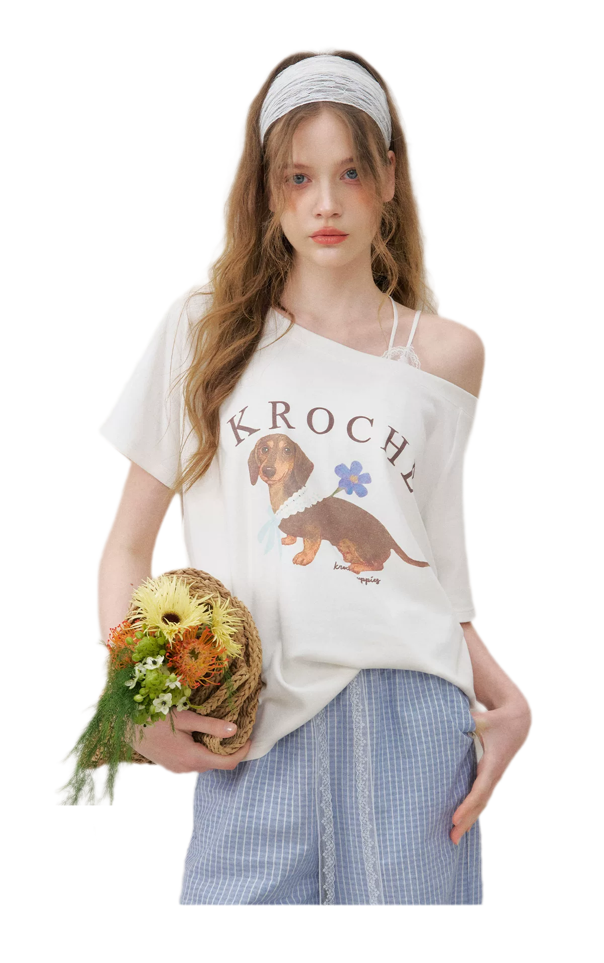 Handpainted Dachshund Tee Cami