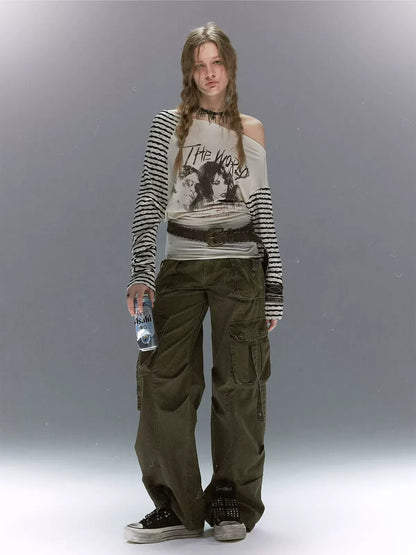 Gothic Graphic Asymmetric Tee