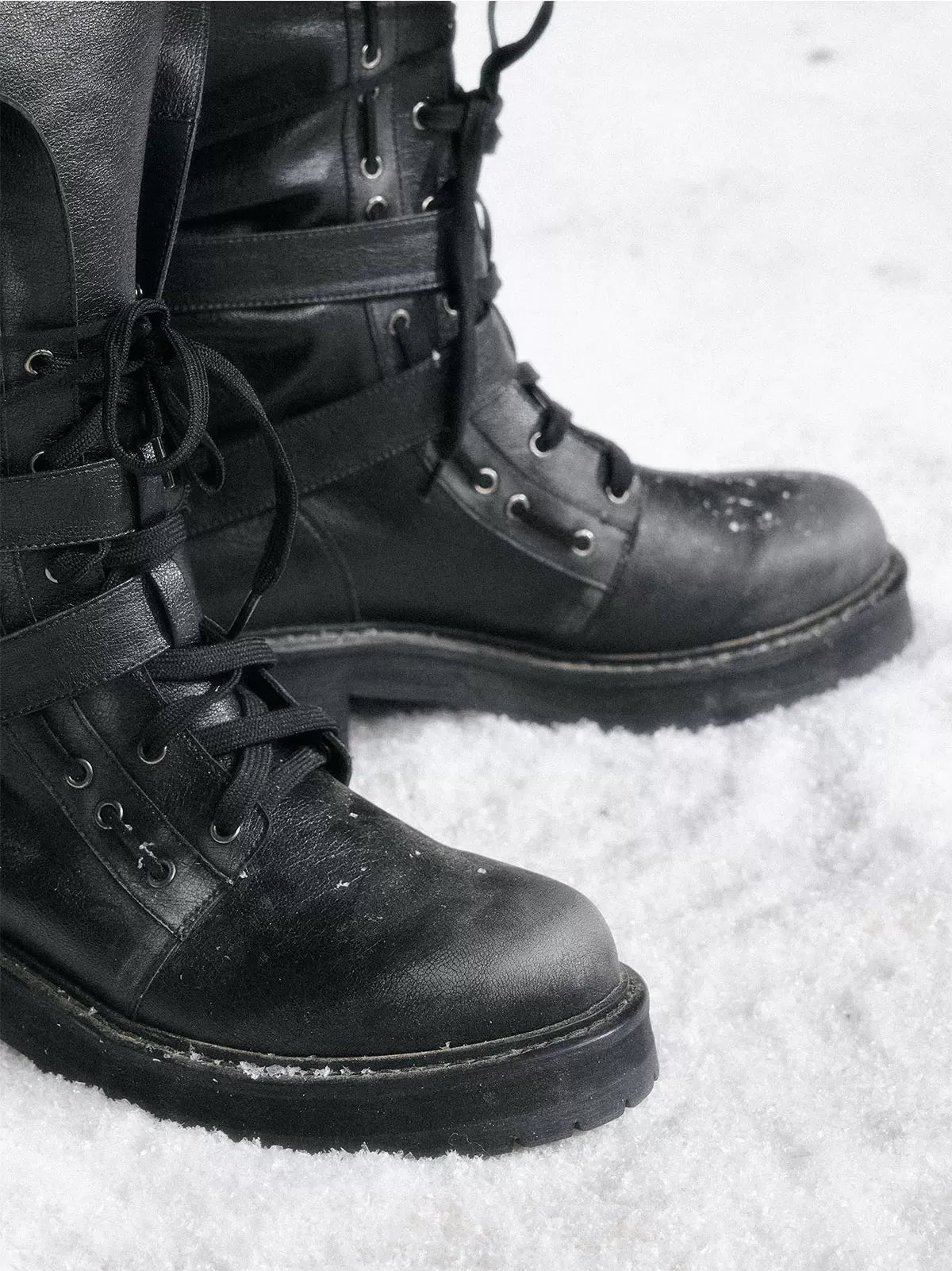 Punk Foldover Platform Boots