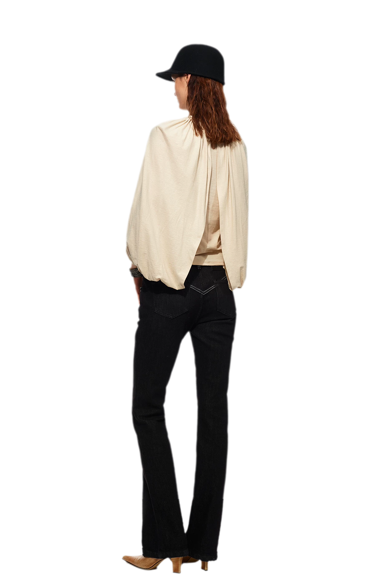 Cotton Cape Sleeve Top