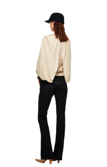 Cotton Cape Sleeve Top