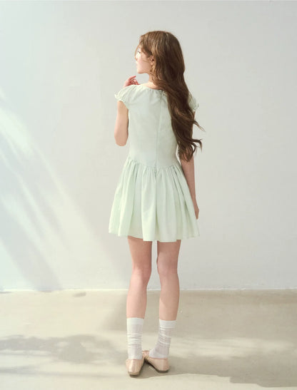 Lyocell Embroidered A-Line Dress