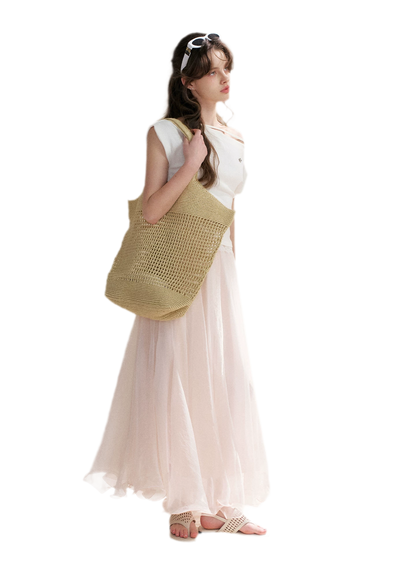 Sakura and Spring Stream A-Line Skirt