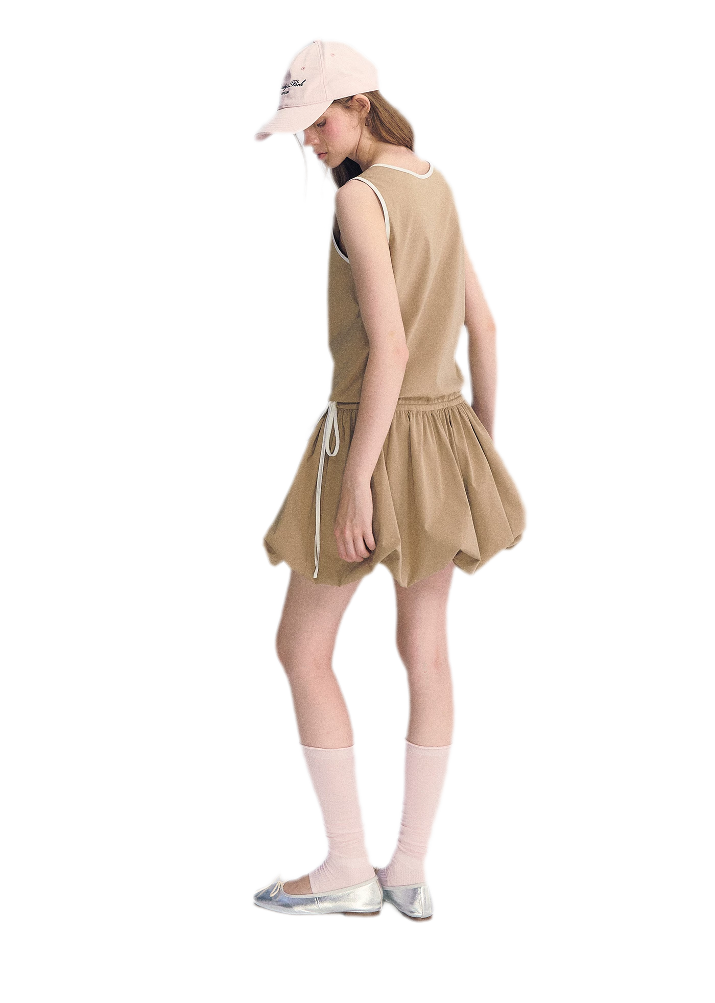 Ruched Lace Bubble Dress