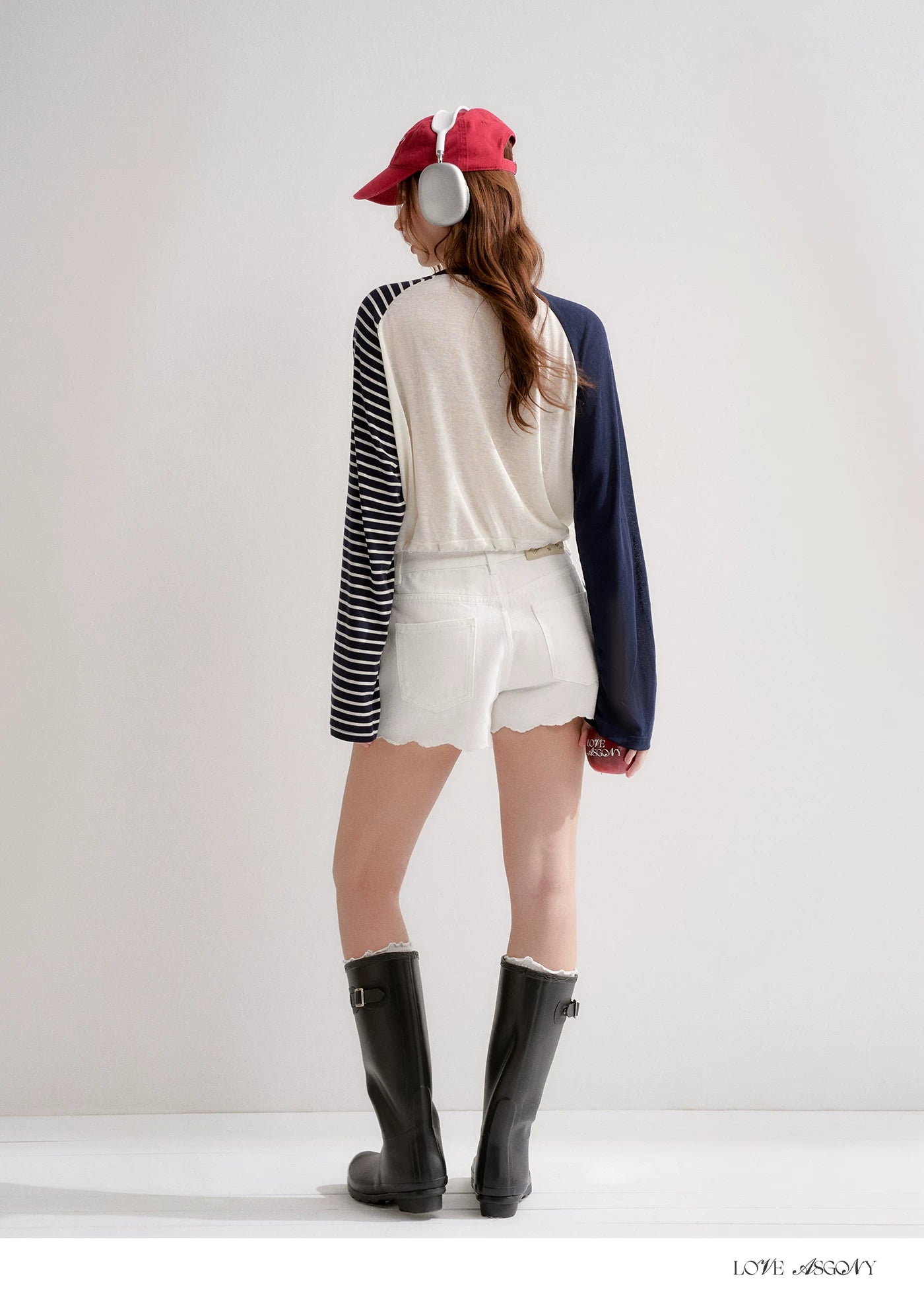 Lyocell Drawstring Raglan Sleeve Sun Protection Tee
