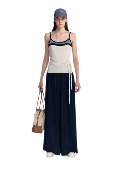 Lyocell Contrast Tie Cami