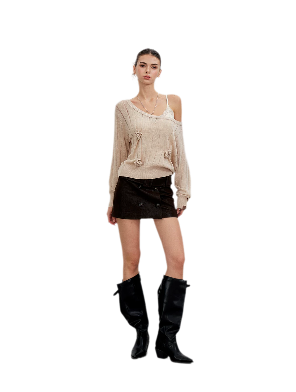 Vintage Utility Belted Mini Skirt
