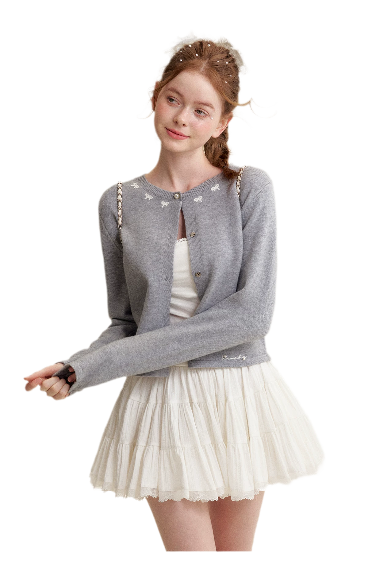 Romantic Lace Puff Skirt