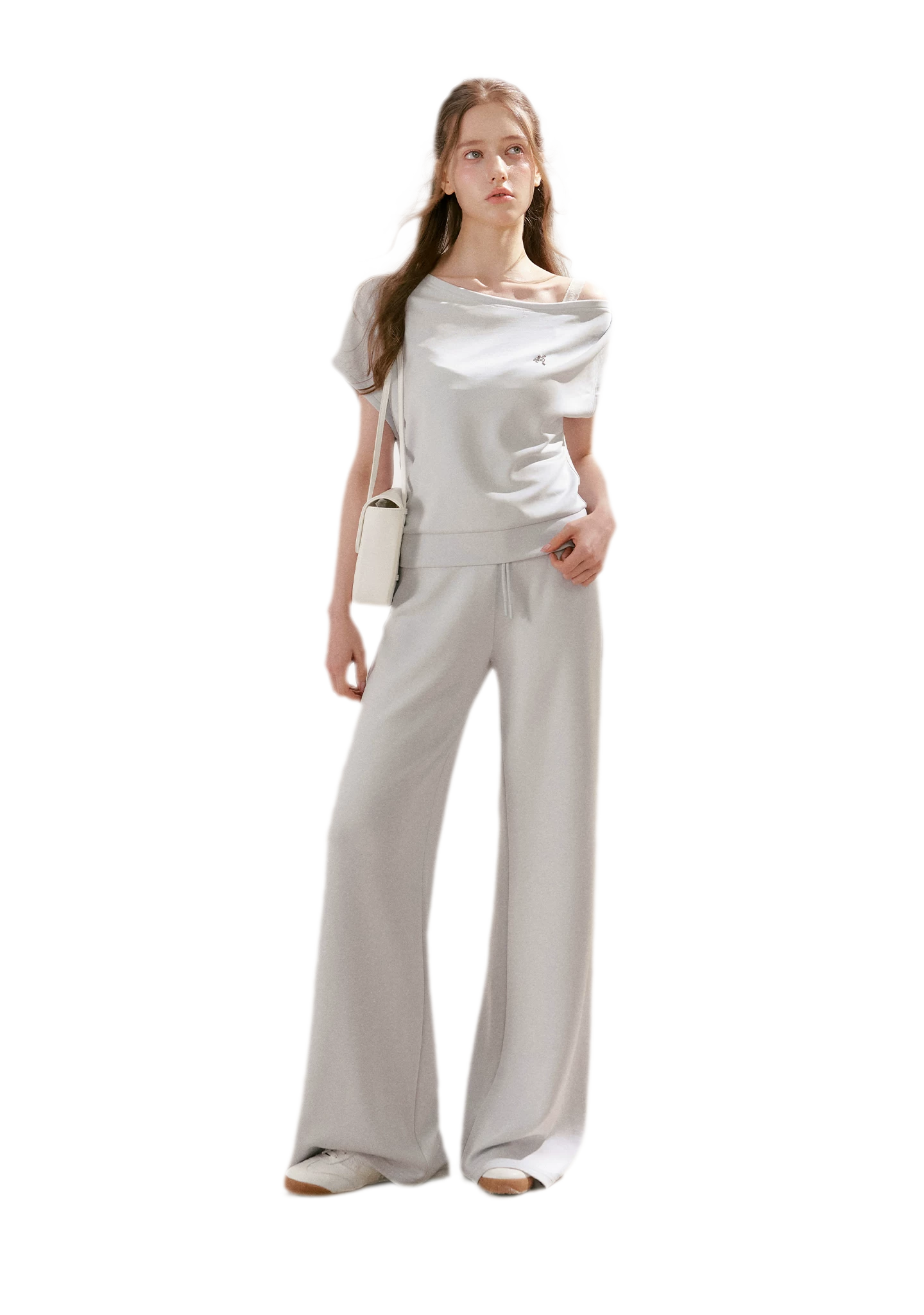 Airy Layered Lace Drawstring Pants