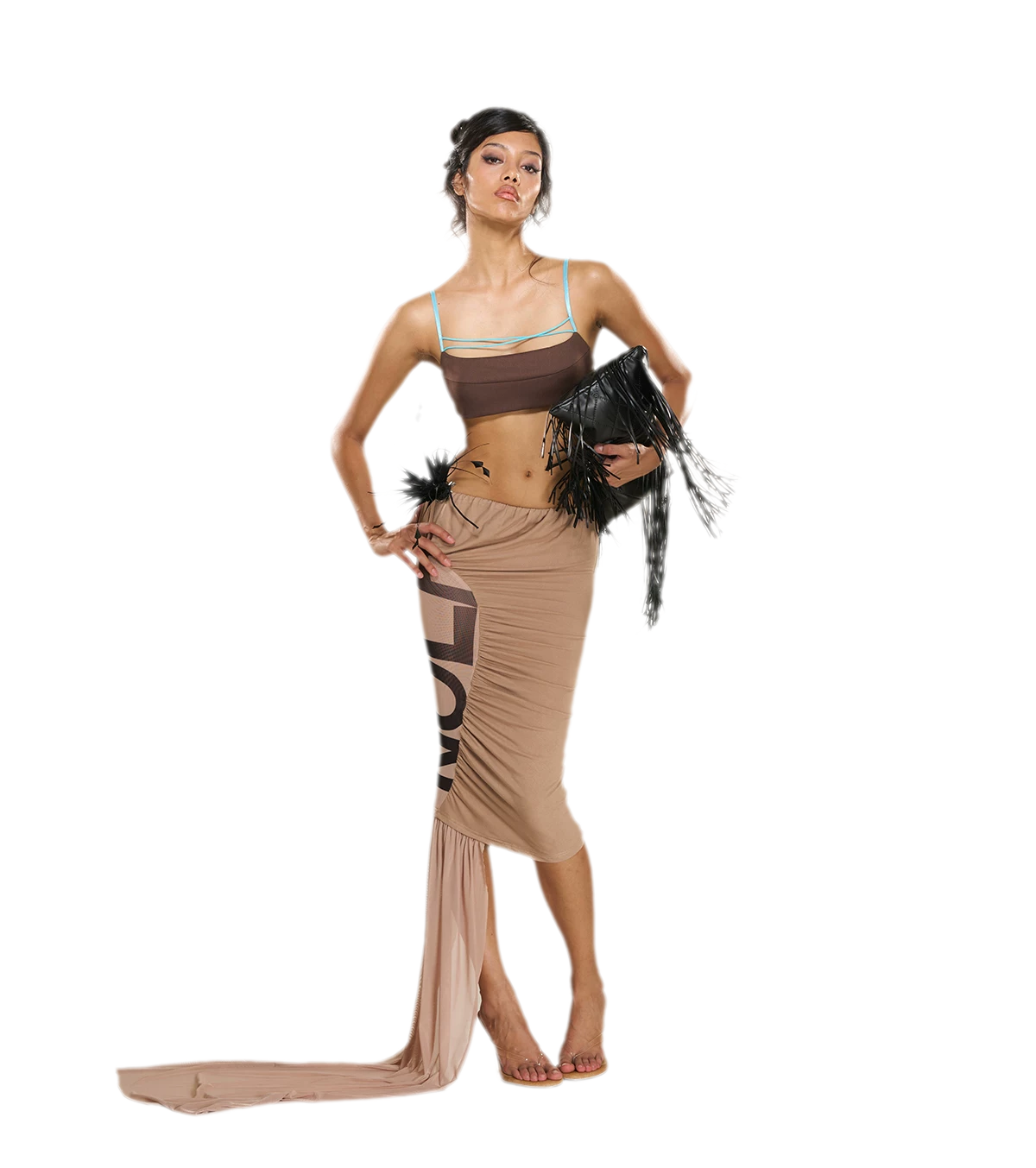 Textured Cutout Halter Camisole