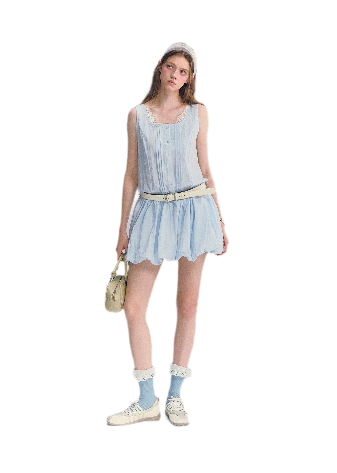 Lace Square Neck Dress