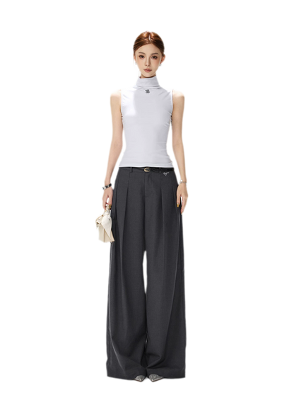 Tailored Wide-Leg Pants