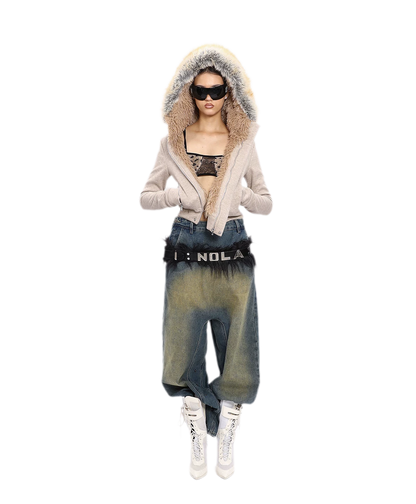 Hooded Plush Zip Set