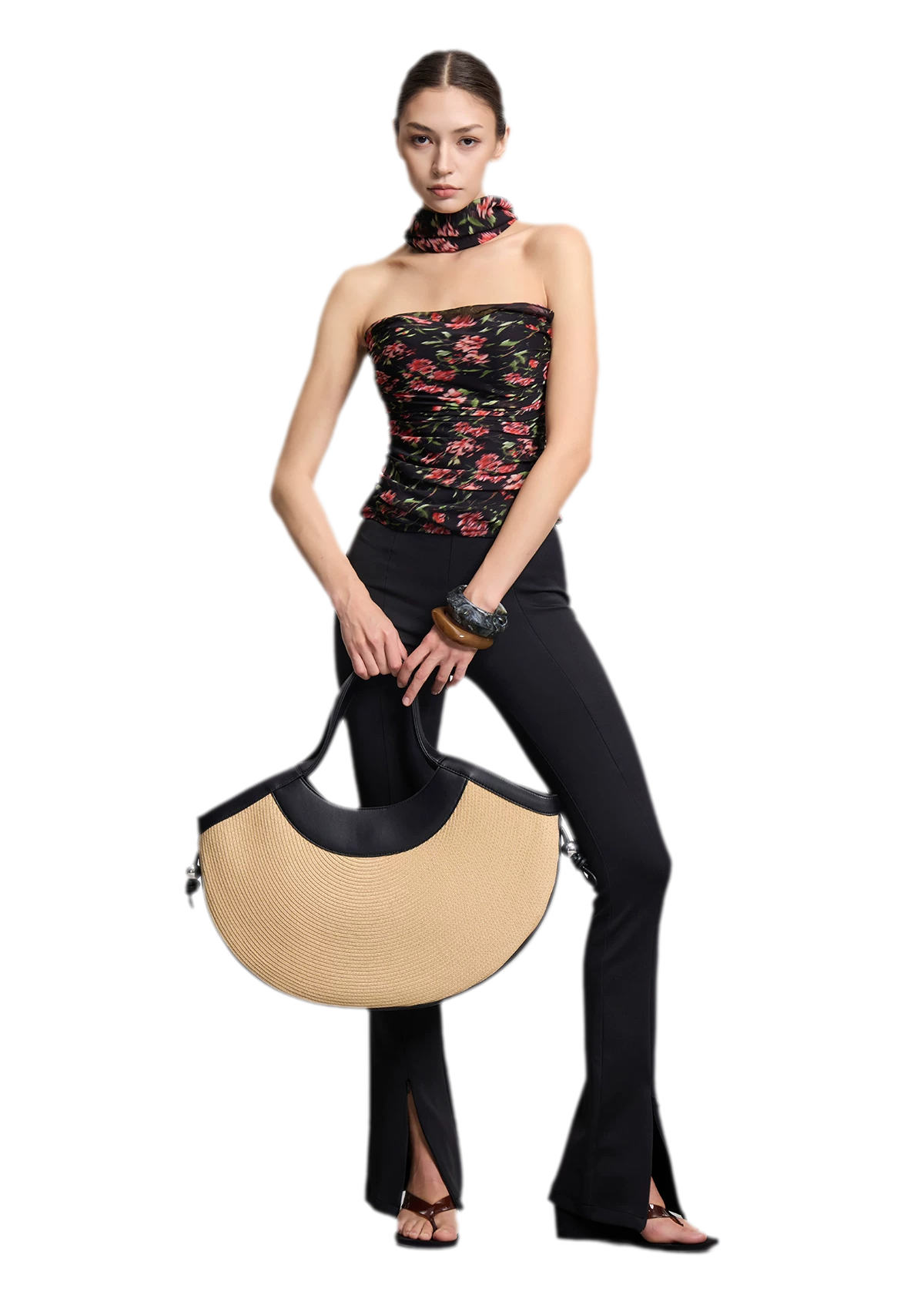 Ruched Strapless Bustier Top