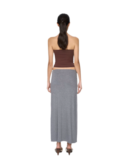 Imported Brushed Bustier Top