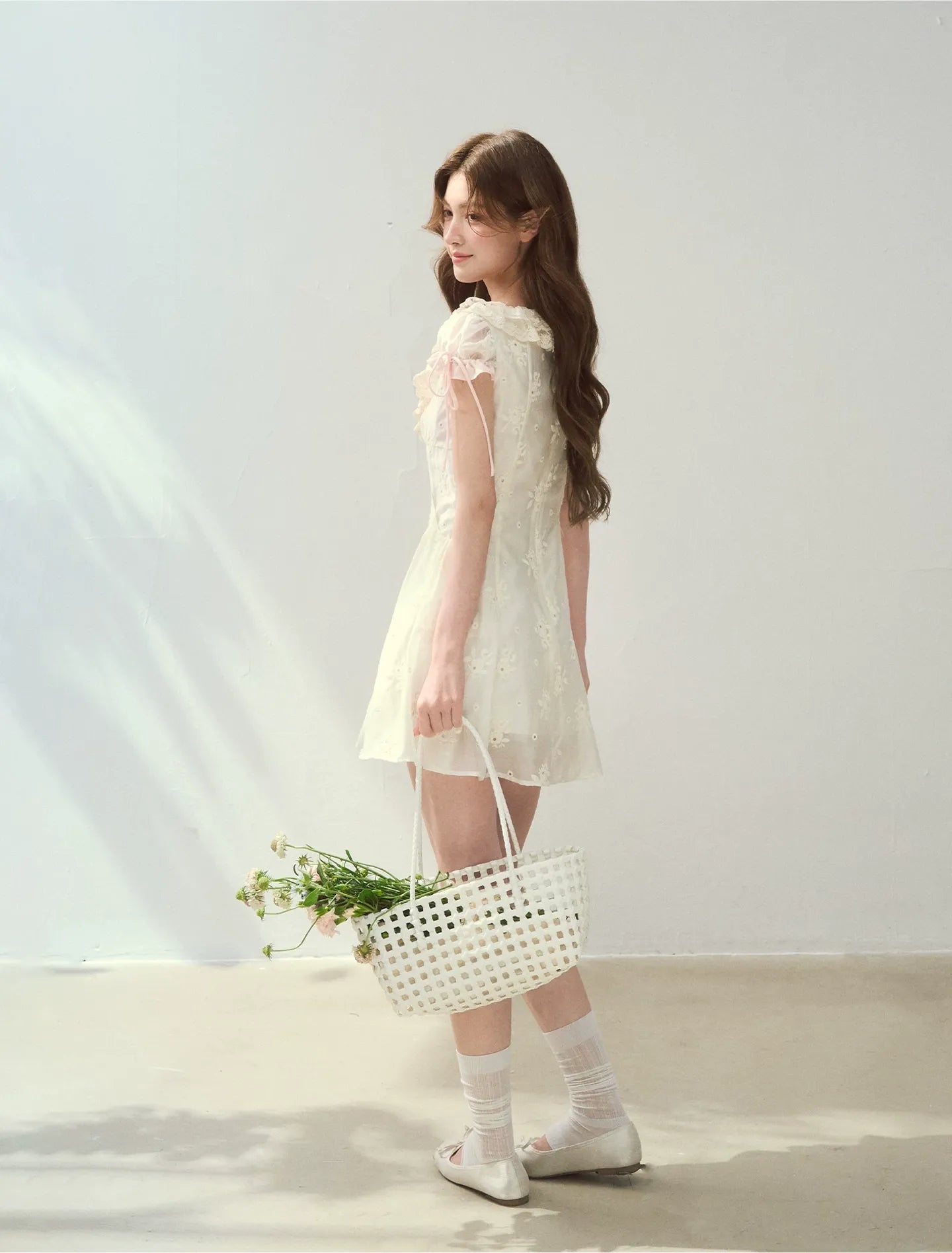 Shell Diary Embroidered Dress