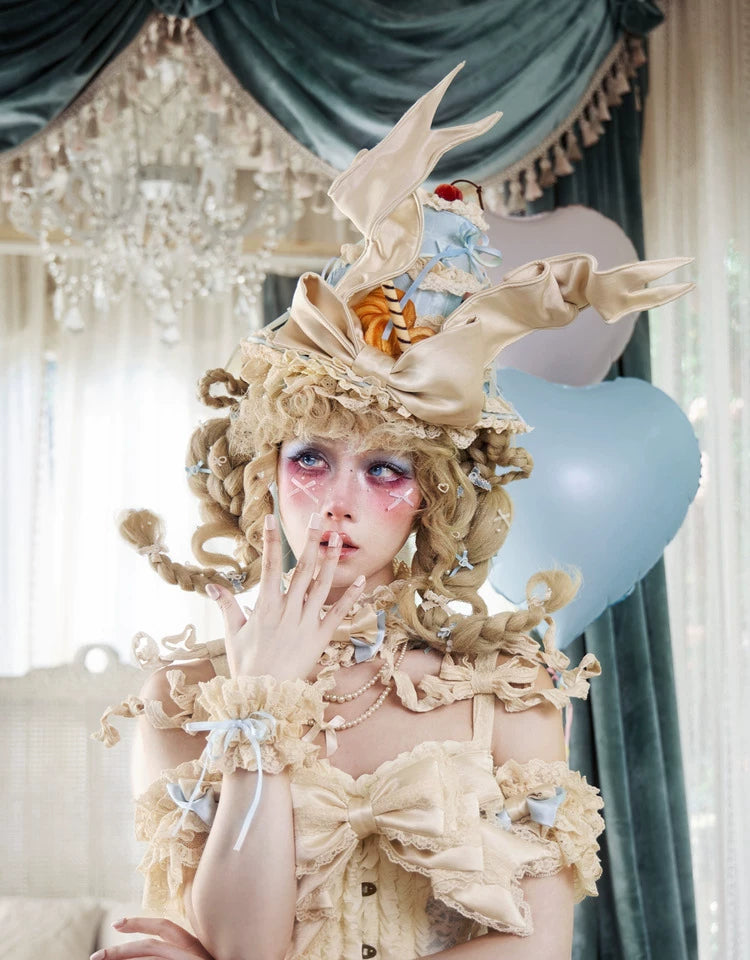 Layered Lace Dessert Hat