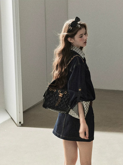 Stonewashed Denim Shirt Dress