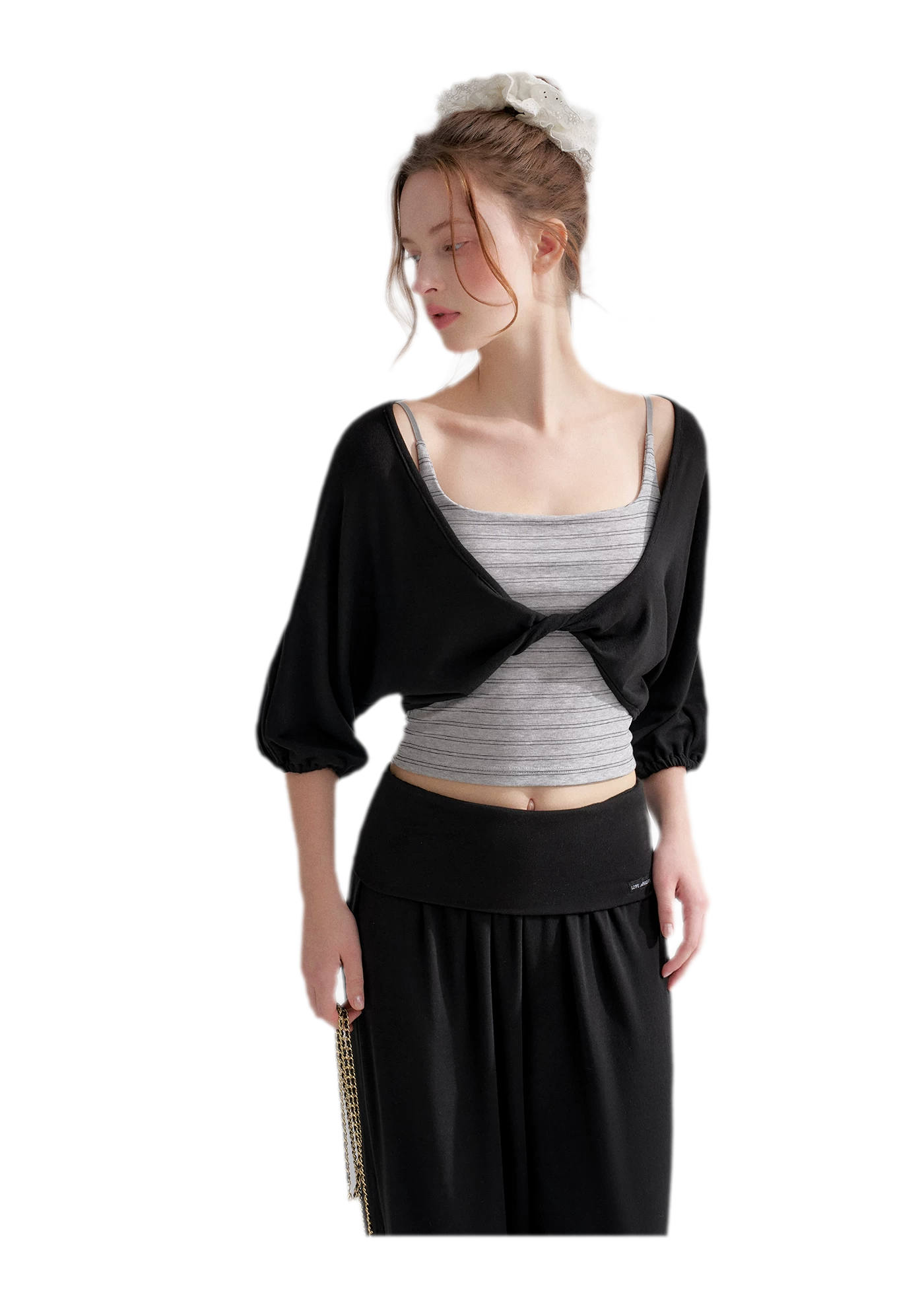 Lantern Sleeve Knit Set