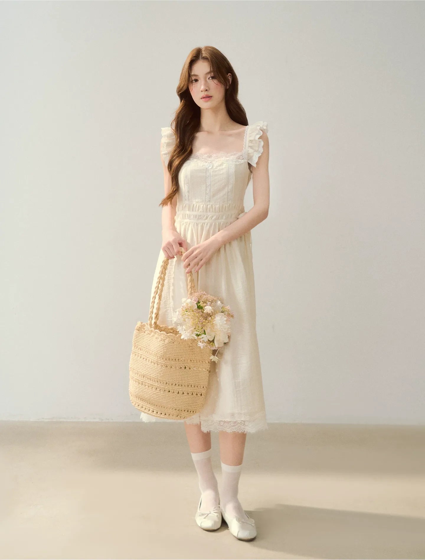 Lace Trim Slip Dress