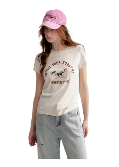 Vintage Horse Print Tee