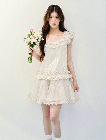 Ruffled A-Line Dress