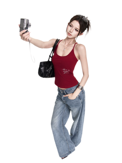 Millennium Graphic Halter Camisole