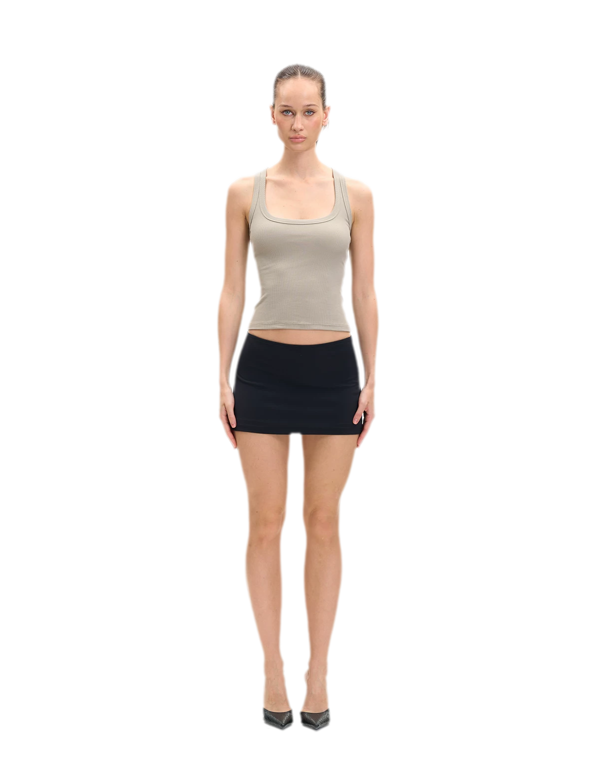 Ribbed U-Neck Cami