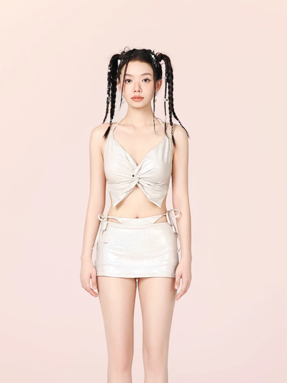 Strappy Cutout Bikini Set