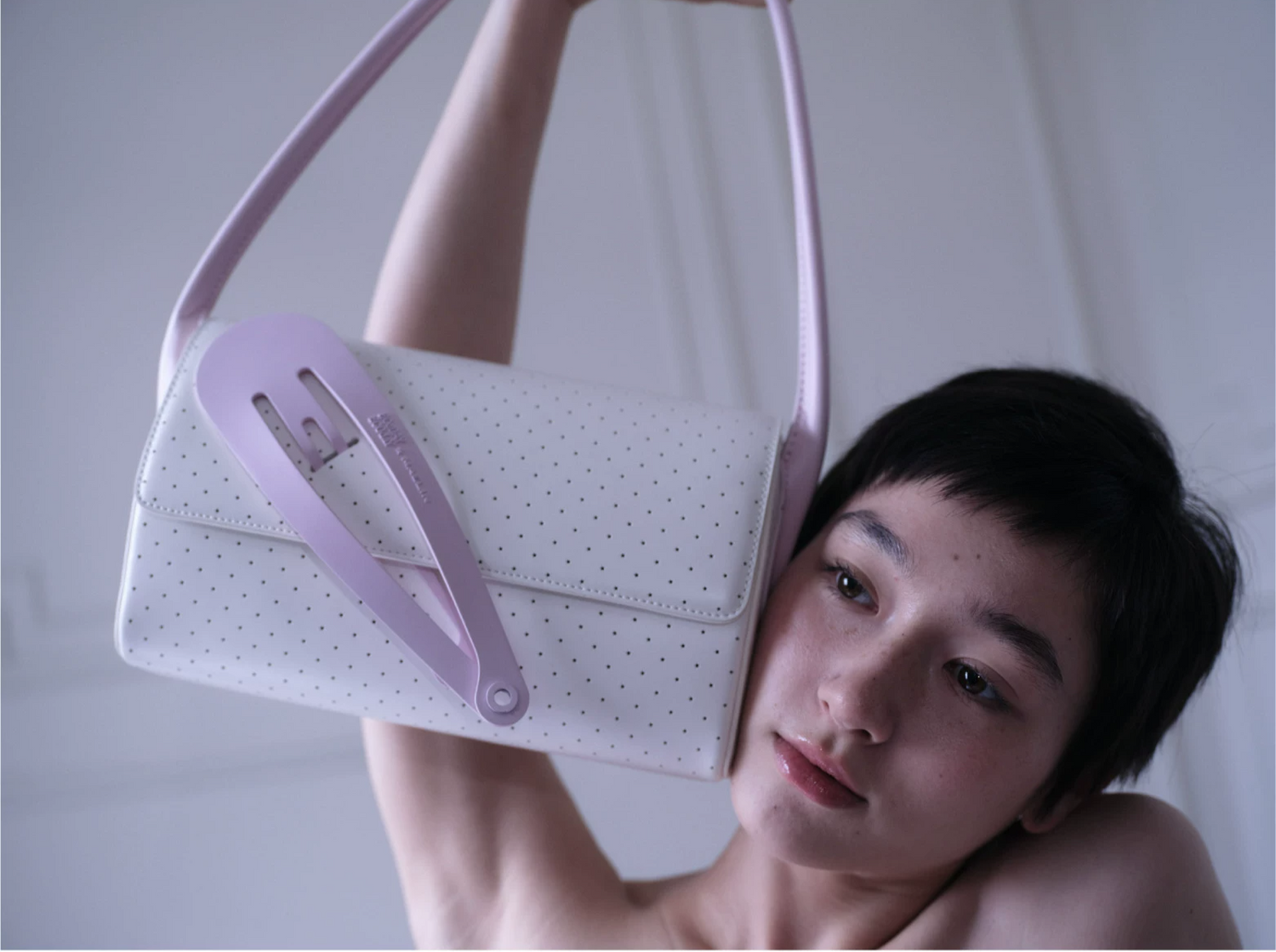 Oversized Hair Clip Shoulder Bag