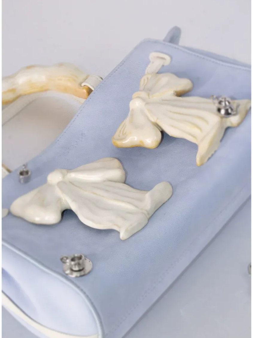 Handcrafted Ceramic Bow Bag