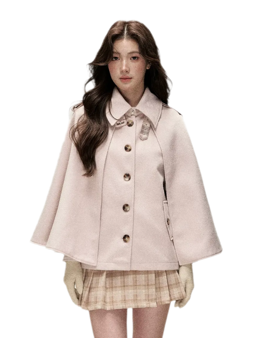 Áo choàng cape pha len 720g