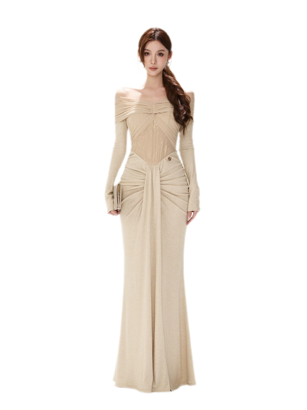 Shimmer Off-Shoulder Mermaid Dress