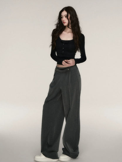 Napoleon Wide-Leg Suit Trousers