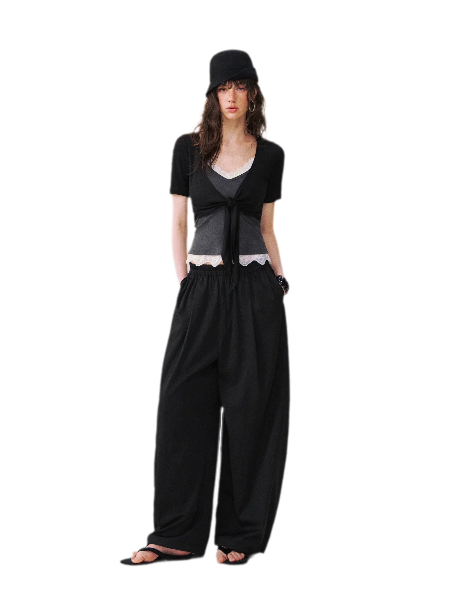 Breathable Relaxed Lantern Pants
